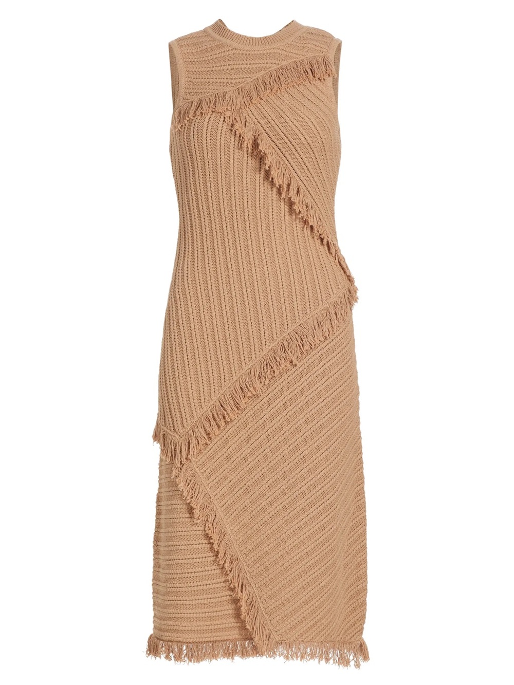 dh NEW YORK Kelly Tassel Knit Midi-Dress - Driftwood
